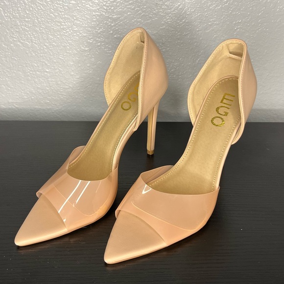 EGO Shoes - NWOT nude clear EGO heels from ASOS - super sexy to dress up or down